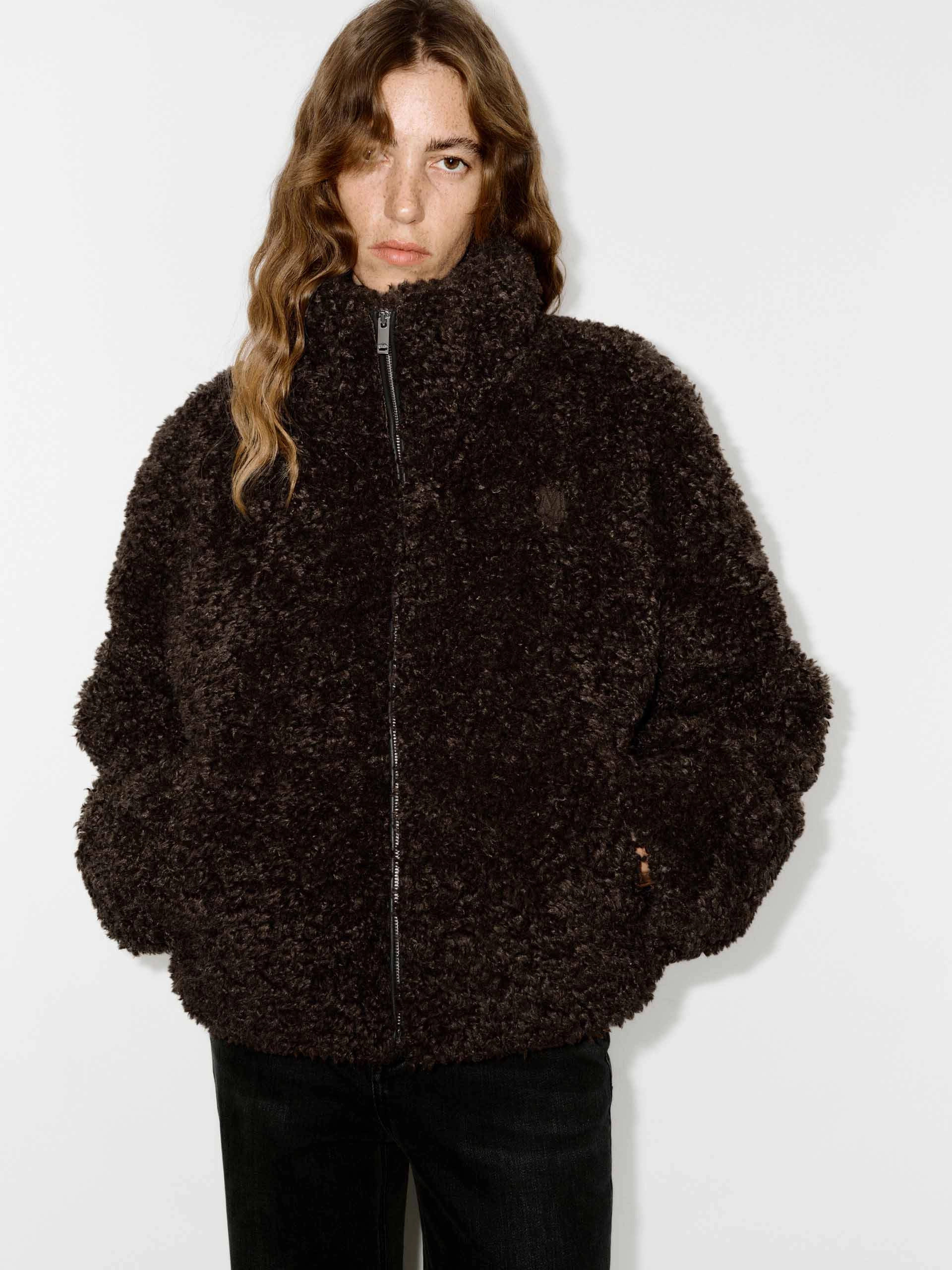 Faux Shearling Quilted Jacket Everyday Layers Seasonal Trend
