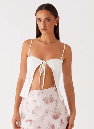 Snag Resistant Fabric PortableOption Feed The Fire Top - White