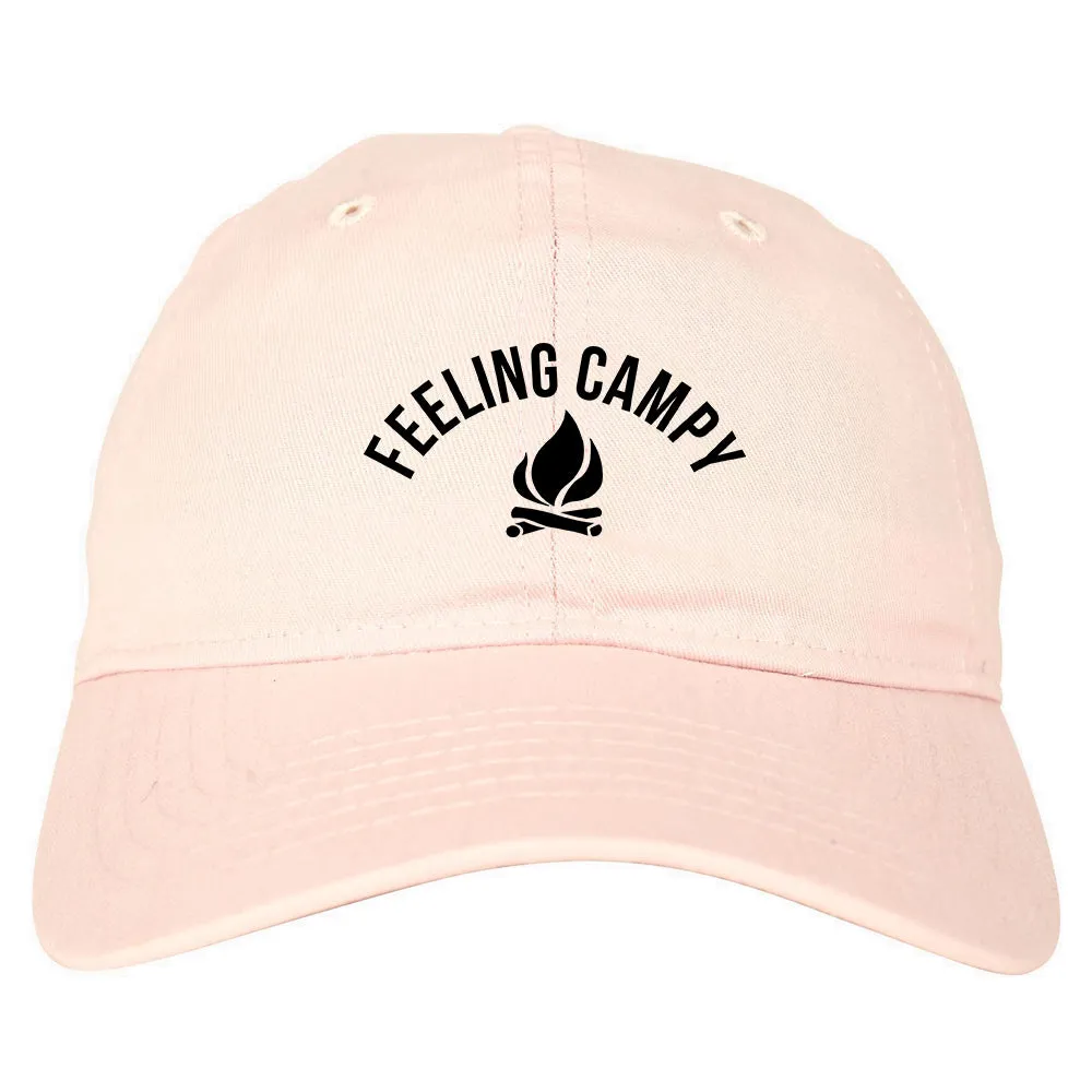 Feeling Campy Camp Fire Outdoor Mens Dad Hat Baseball Cap