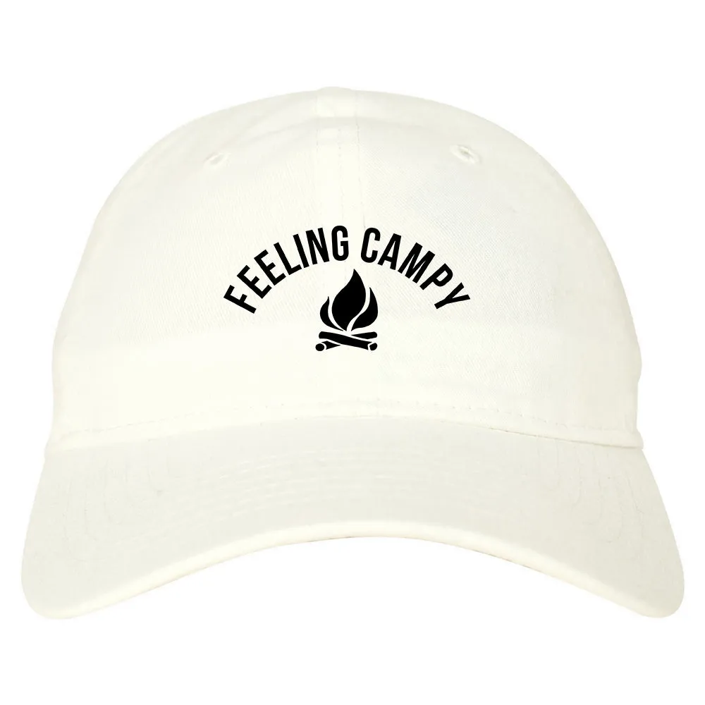 Feeling Campy Camp Fire Outdoor Mens Dad Hat Baseball Cap