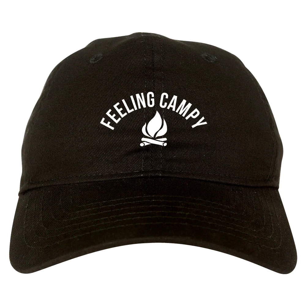 Feeling Campy Camp Fire Outdoor Mens Dad Hat Baseball Cap
