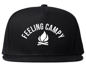 Feeling Campy Camp Fire Outdoor Mens Snapback Hat