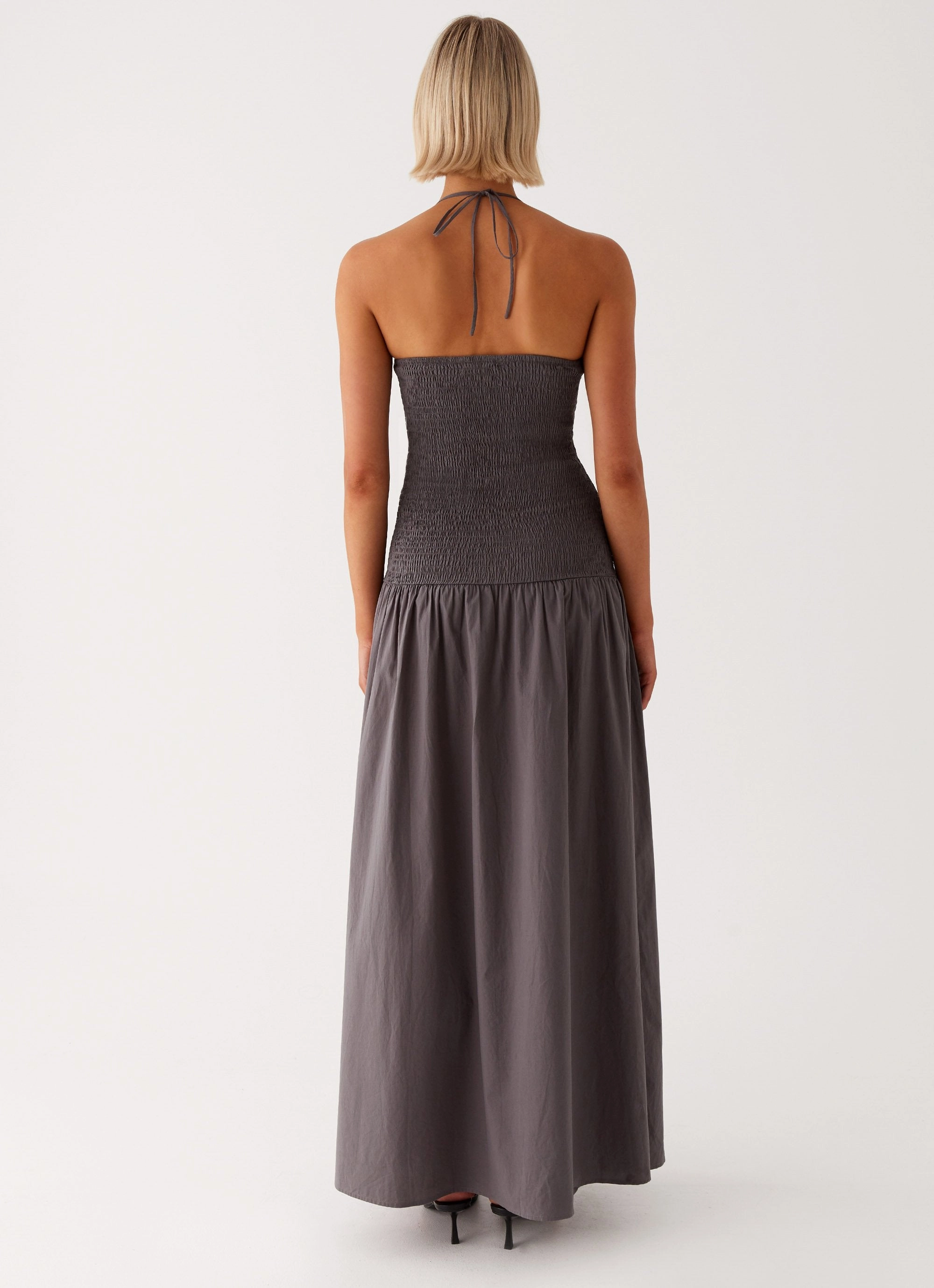 Zahra Maxi Dress - Charcoal Chill Vibes