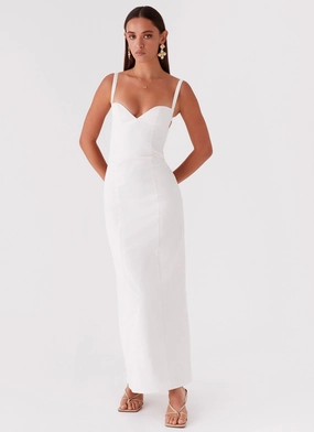 Naomi Backless Maxi Dress - Off White Versatile Look