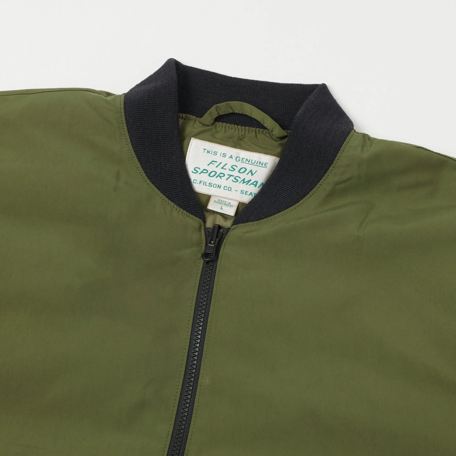 AdjustableDrawcordHem Filson Down Liner Jacket - Winter Moss
