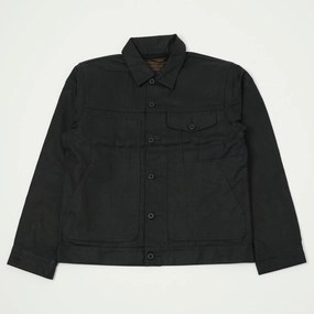 Filson Tin Cloth Short Lined Cruiser Jacket - Black TearResistantOuter