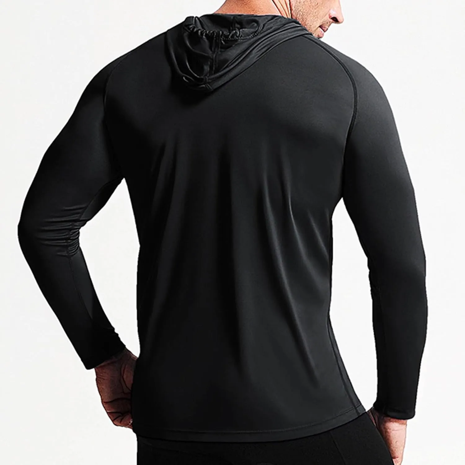 Fishing Shirts for Men Raglan Long Sleeve Sun Protection SPF 50  UV Tshirt Hoodies Rash Guard Hiking Fishing Swim Tops