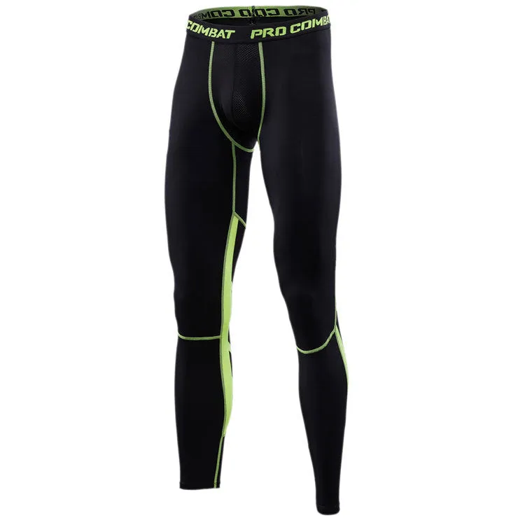 Fitness Long Pants Men Jogging Basketball Printed Fitted Ankle-Length Quick Dry Stretchable Quick-Drying Pants