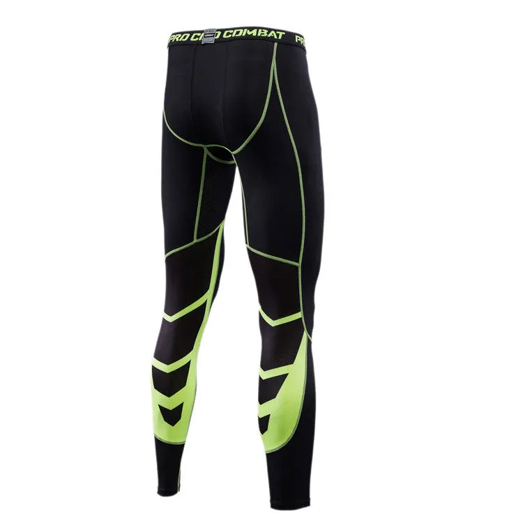 Fitness Long Pants Men Jogging Basketball Printed Fitted Ankle-Length Quick Dry Stretchable Quick-Drying Pants