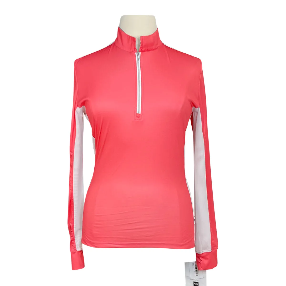 FITS 'Cool Breeze' Long Sleeve Sun Shirt in Coral - Women's XL