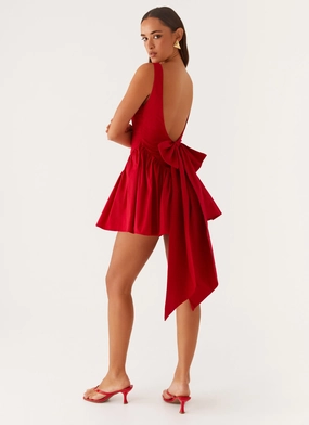 Invited Mini Dress - Red Chic Balance