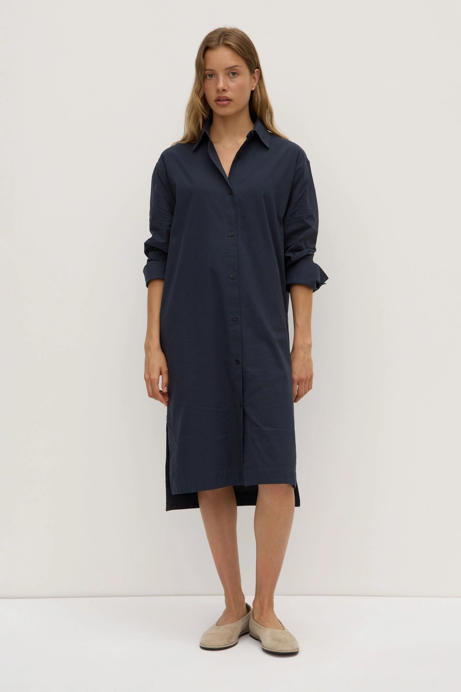 Formal Aura Gloss Accent Tammy Shirt Dress