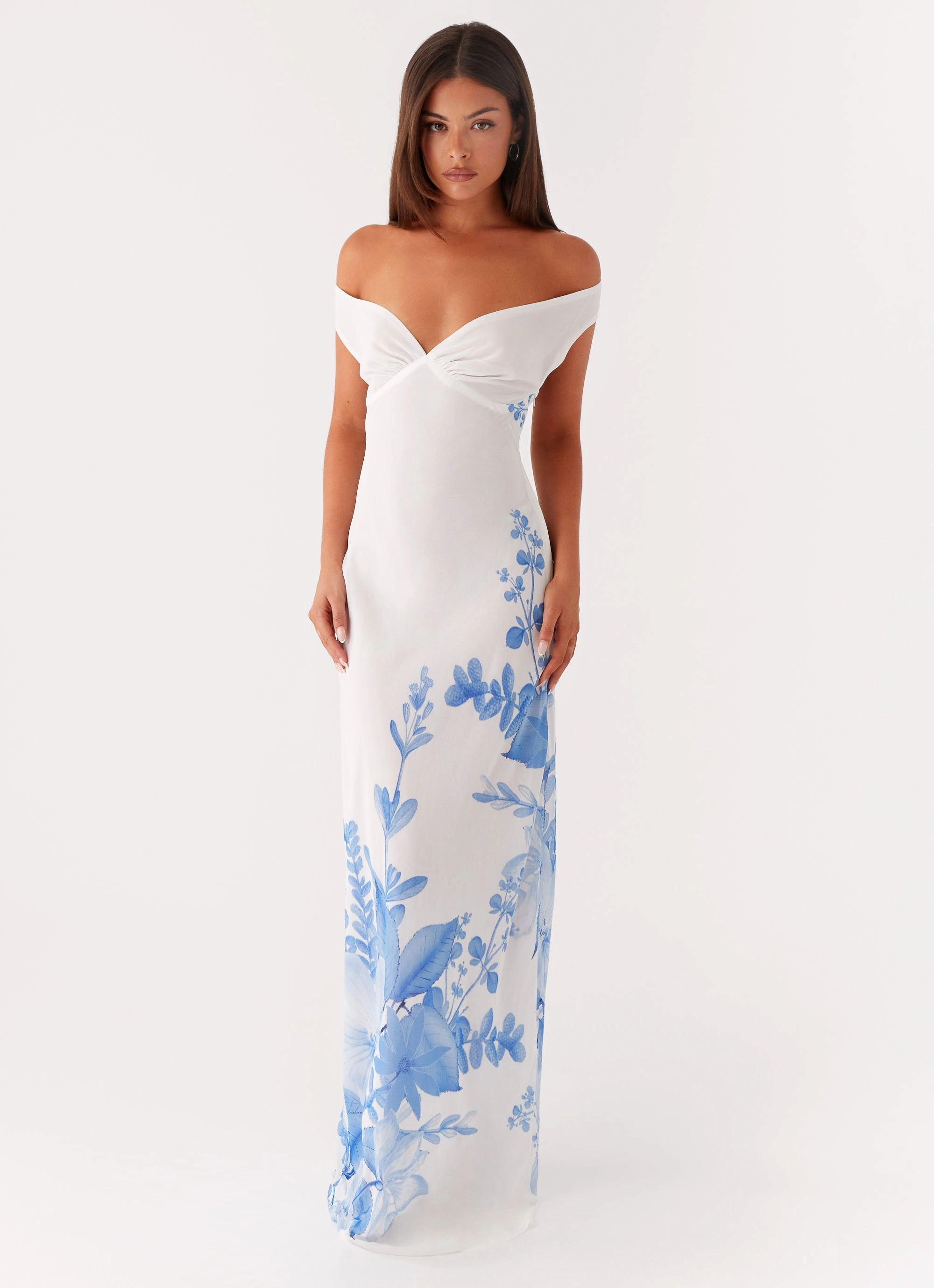 Cool Structure Krissa Maxi Dress - Blue Floral