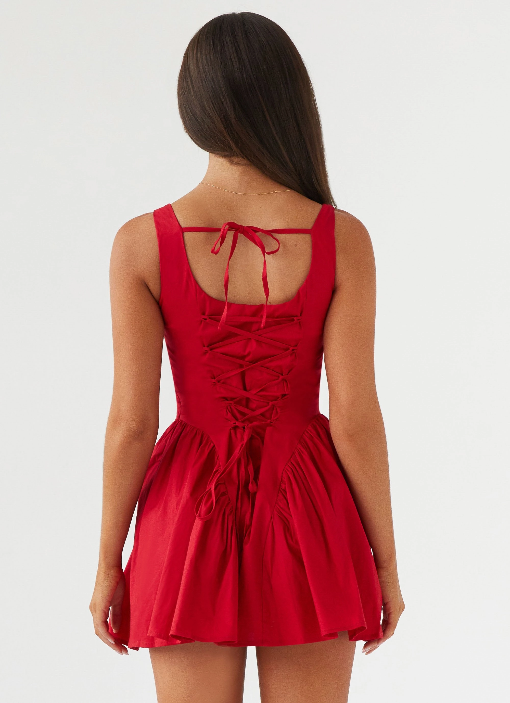 Sassy Soiree Corset Mini Dress - Red Bride Friend