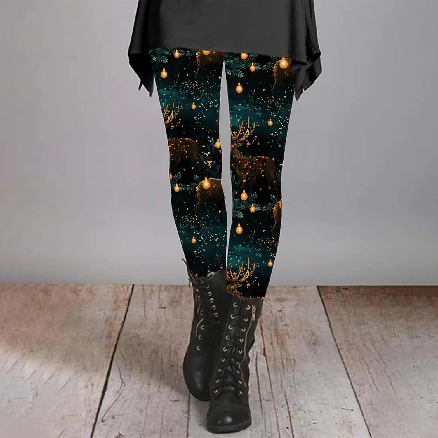 Fleece Lined Tights Women Length Elastic Fashion Soft Daily Transparent White Ash S 5XL Fall & Winter Cold Weather