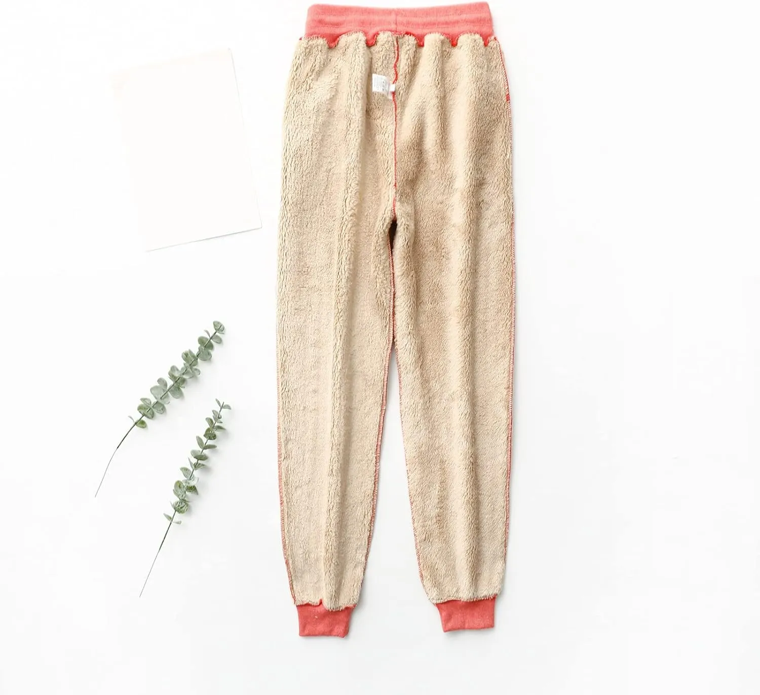 Fleece Sweatpants for Womens Sherpa Lined Pants Winter Warm Athletic Jogger Cozy Thermal Pants with Pockets