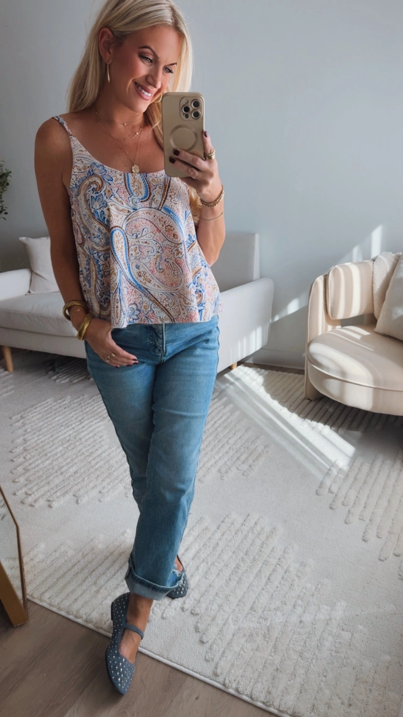 Breathable Linen Blend Anti Static Cloth Blend Aria Cami Top