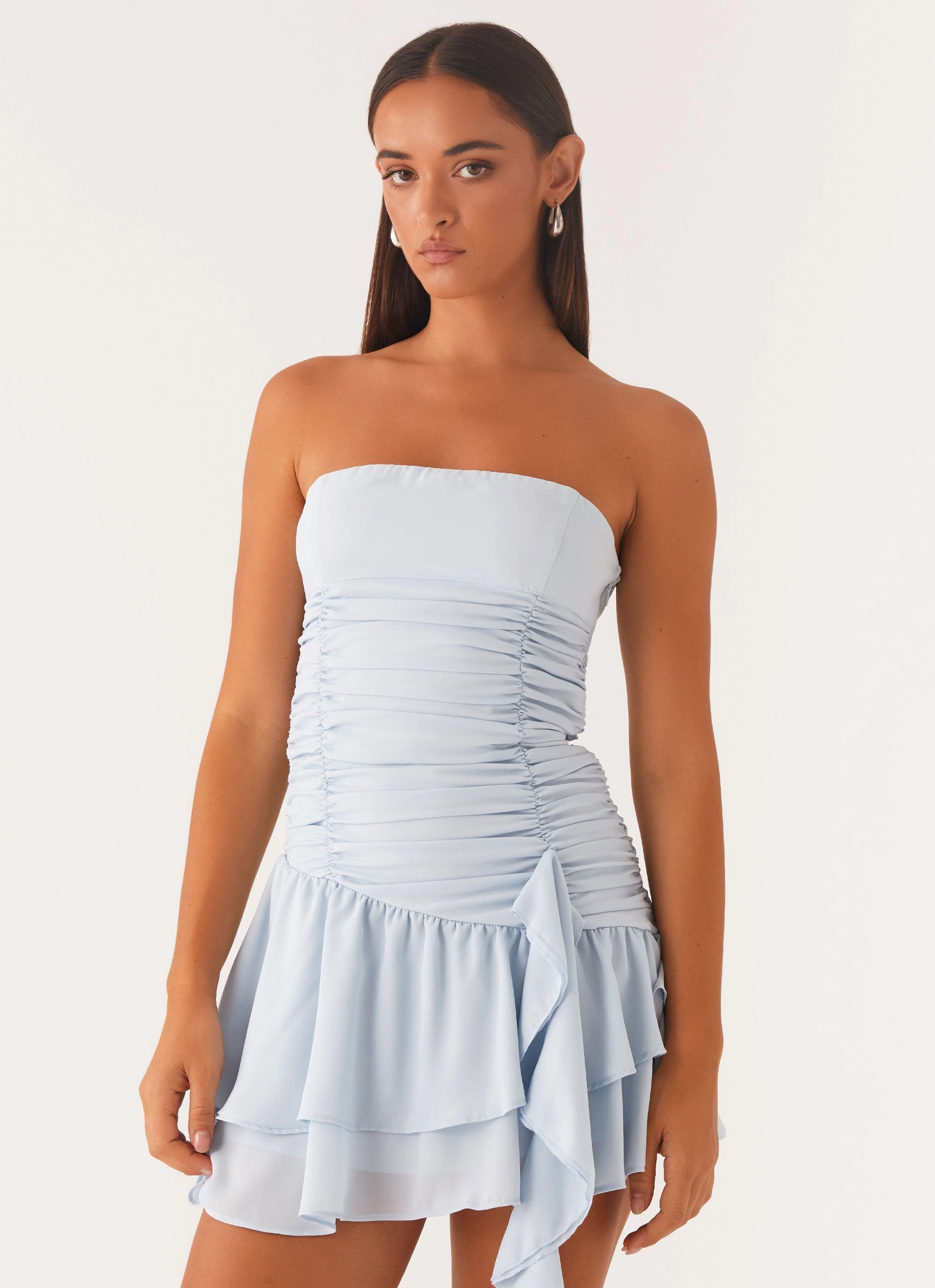 Viviana Mini Dress - Baby Blue Family Vibe