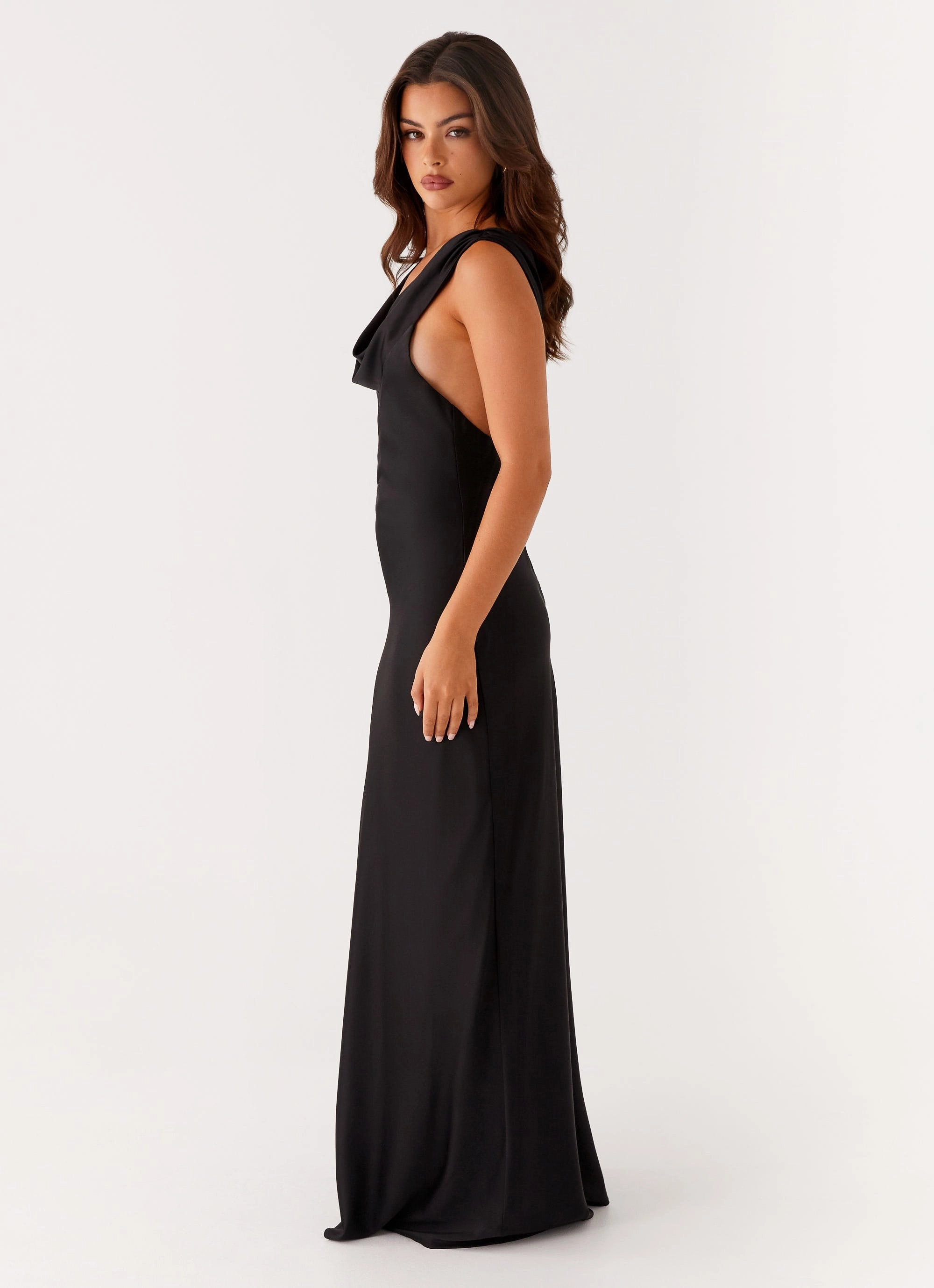 Winter Proof Lawn Soft Arya Maxi Dress - Black