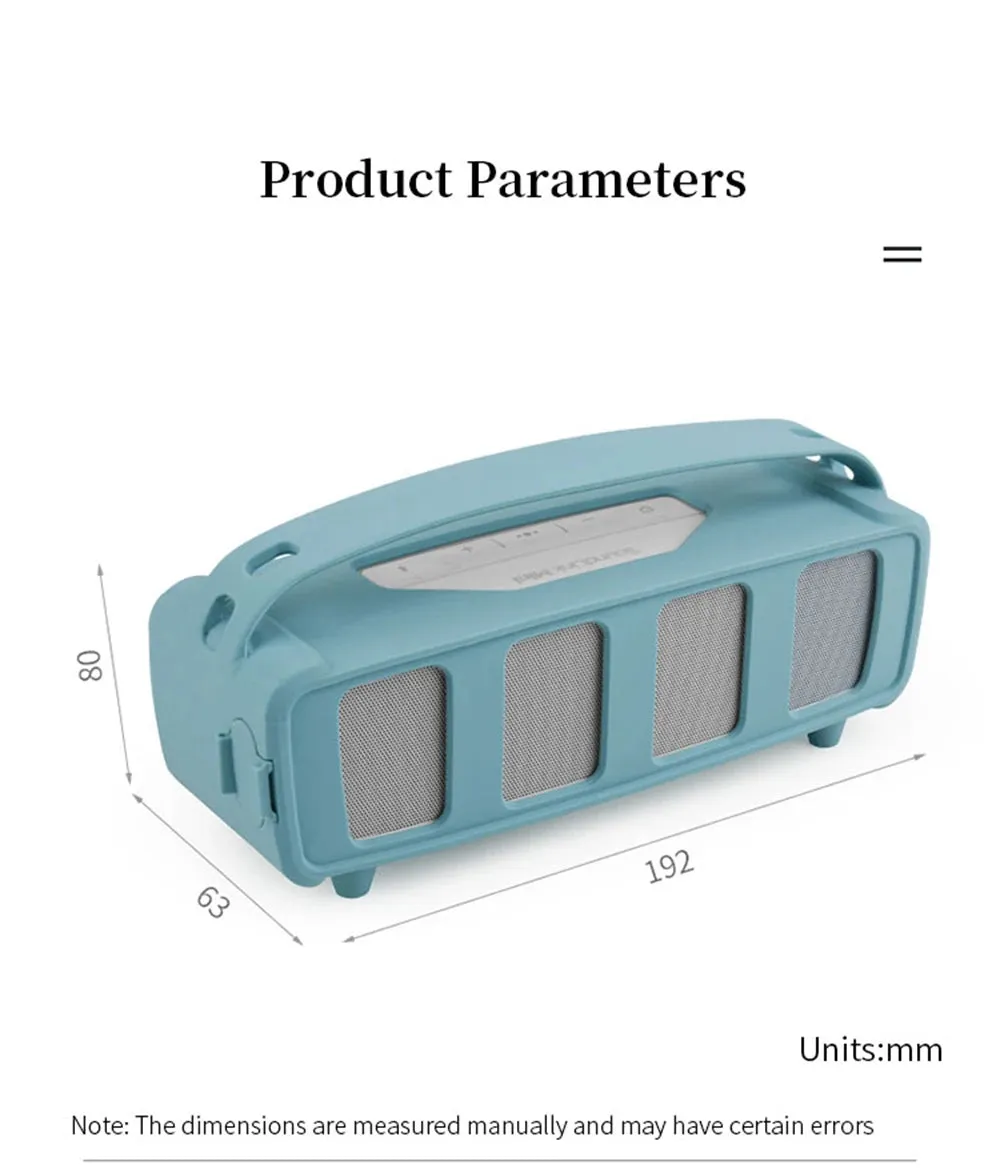 for Bose SoundLink Mini 1/2 Gen Speaker Protect Silicone Case Portable MINI II Speaker Storage Shell Outdoor Carry Sleeve