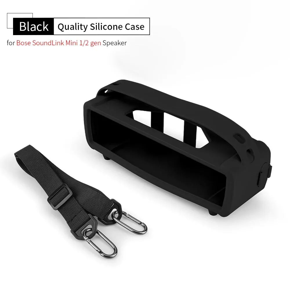 for Bose SoundLink Mini 1/2 Gen Speaker Protect Silicone Case Portable MINI II Speaker Storage Shell Outdoor Carry Sleeve