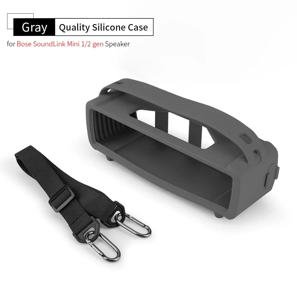 for Bose SoundLink Mini 1/2 Gen Speaker Protect Silicone Case Portable MINI II Speaker Storage Shell Outdoor Carry Sleeve