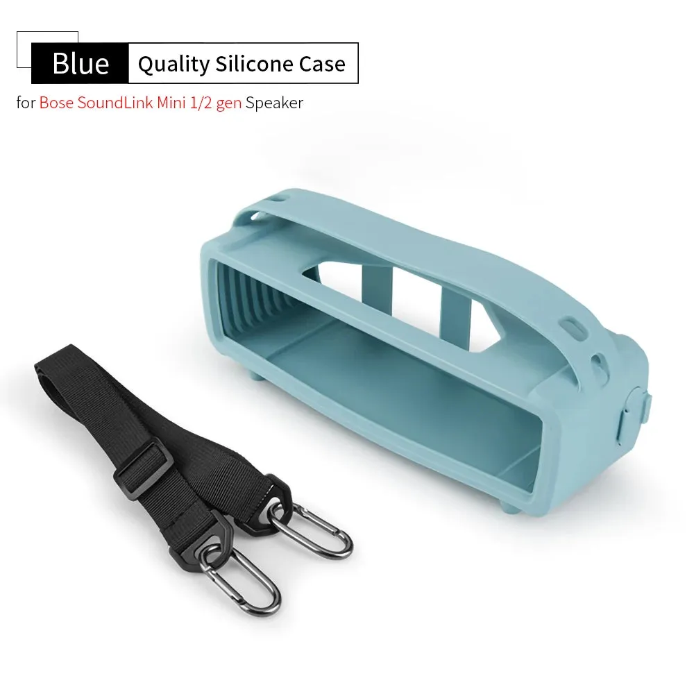 for Bose SoundLink Mini 1/2 Gen Speaker Protect Silicone Case Portable MINI II Speaker Storage Shell Outdoor Carry Sleeve