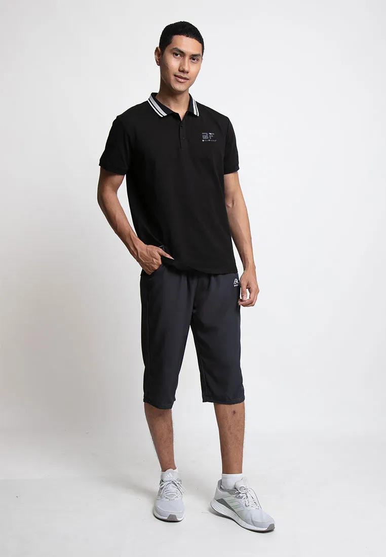 Forest Plus Size Stretchable Dri-Fit 3 Quarter Quick Dry Short Pants Men | Seluar Pendek Lelaki Seluar 3 Suku - PL65799
