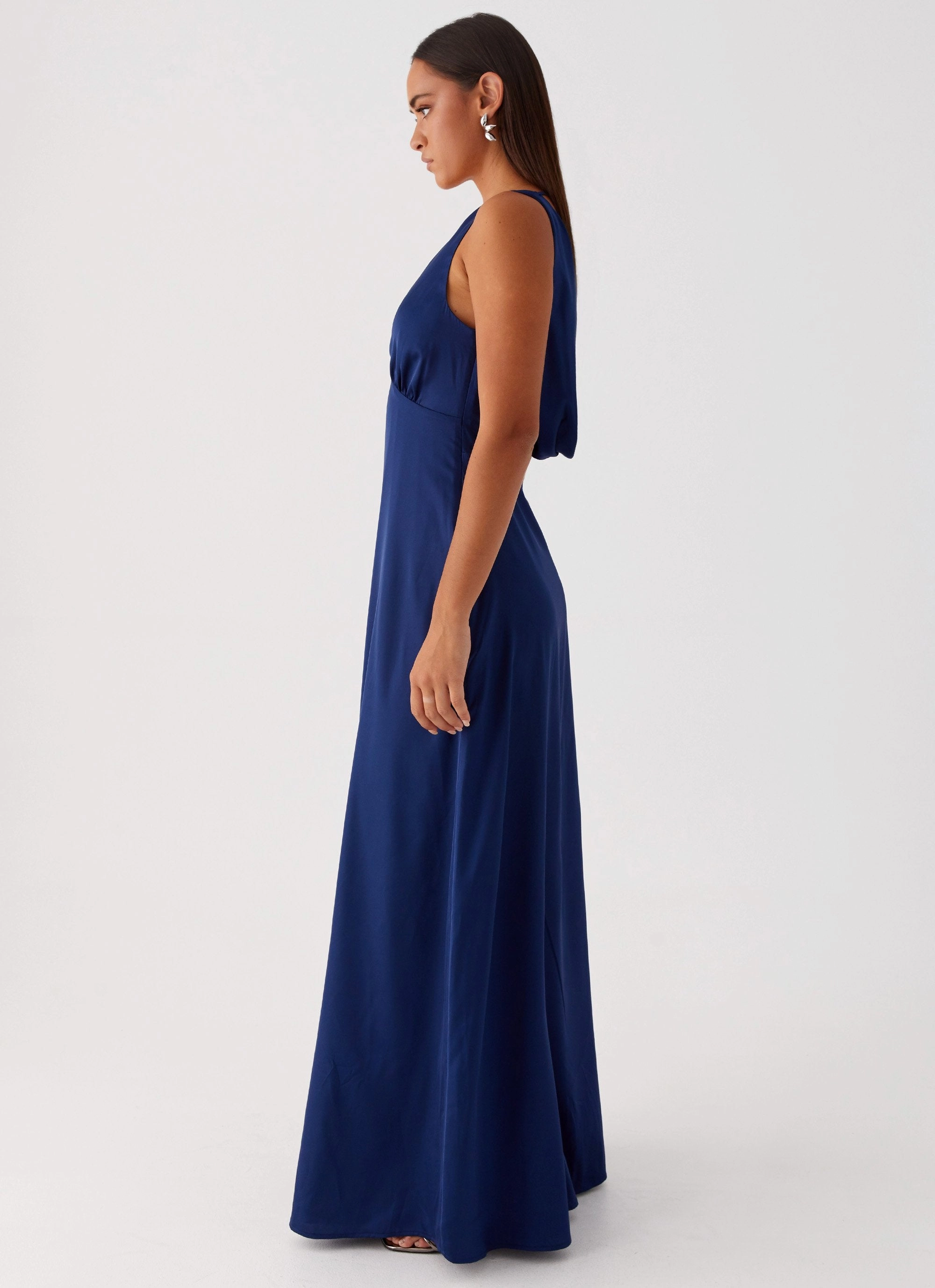 Winnie Cowl Back Maxi Dress - Navy Everyday Comfort Wear