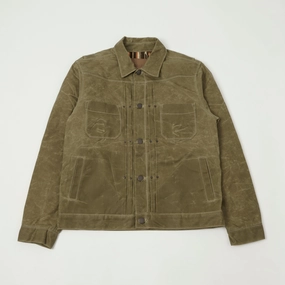 Freenote Cloth 'Riders' Waxed Canvas Jacket - Tobacco DoubleLayeredCuffs High Collar