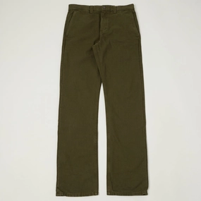 Freenote Cloth Heavyweight 14oz Slub Deck Pant - Army Green Chill Ready