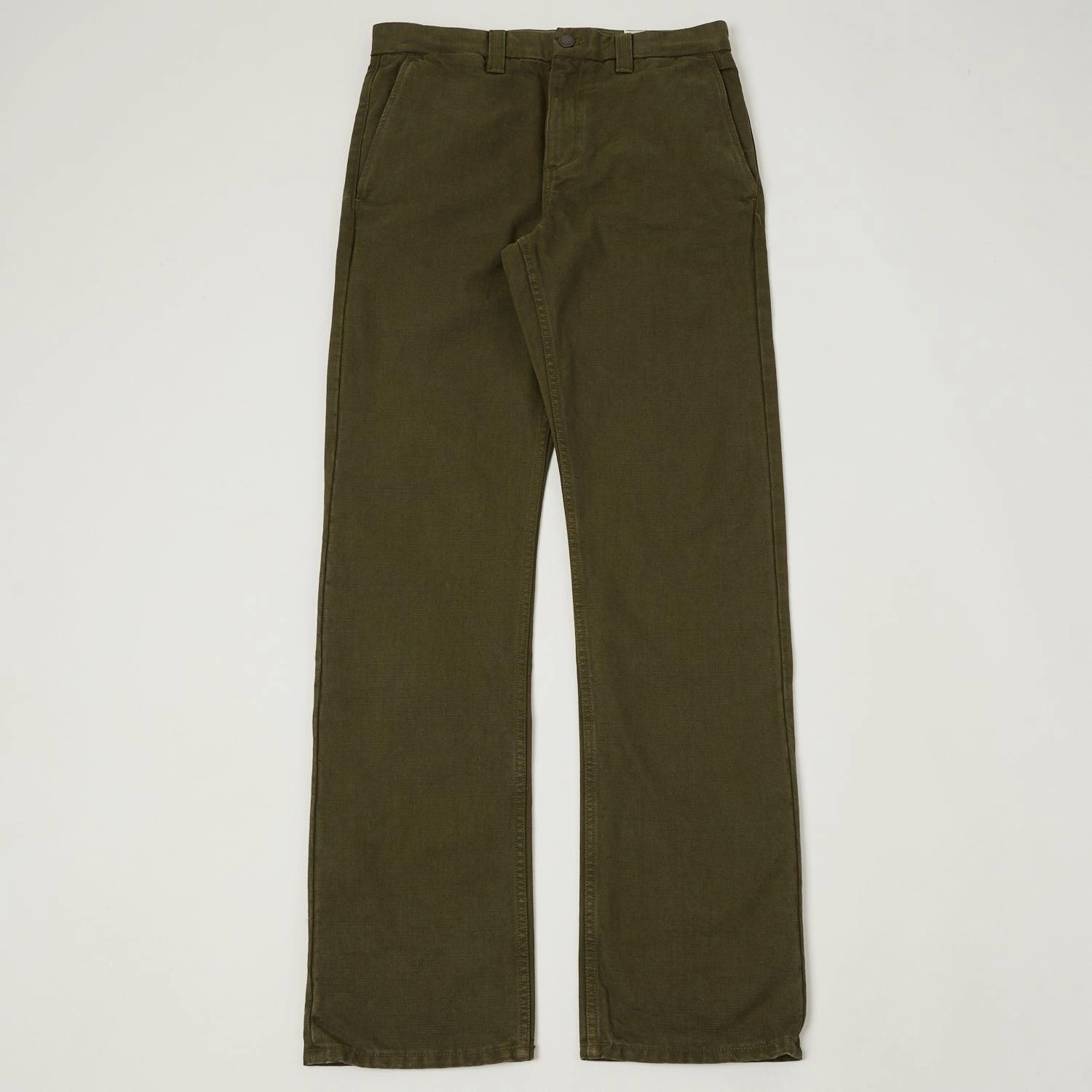Freenote Cloth Heavyweight 14oz Slub Deck Pant - Army Green Chill Ready