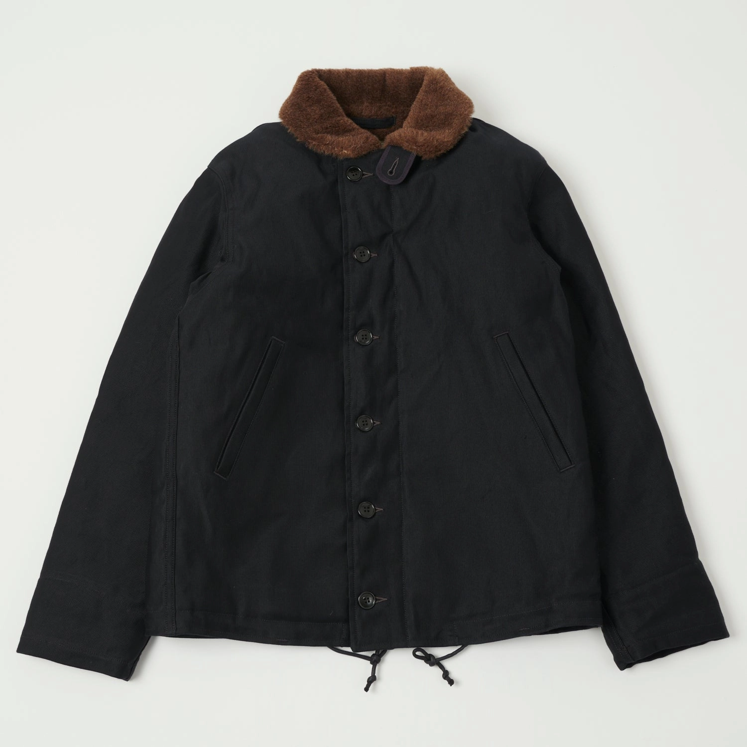 Easy Movement Cut Freewheelers & Co 1940's Type N-1 Deck Jacket - Dark Navy