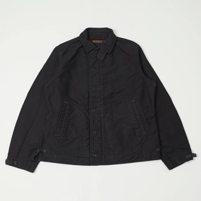 Freewheelers & Co Deck Worker Jacket - Deep Navy Thermo Regulating Fabric Trail To Town
