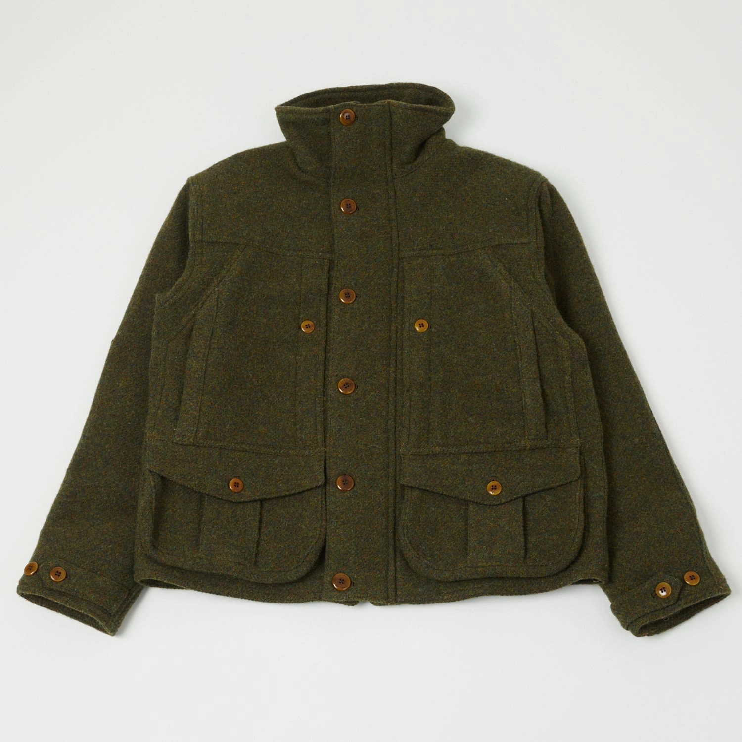 Tagless Neckline Design Freewheelers & Co Great Lakes 'Grizzly' Jacket - Grained Olive