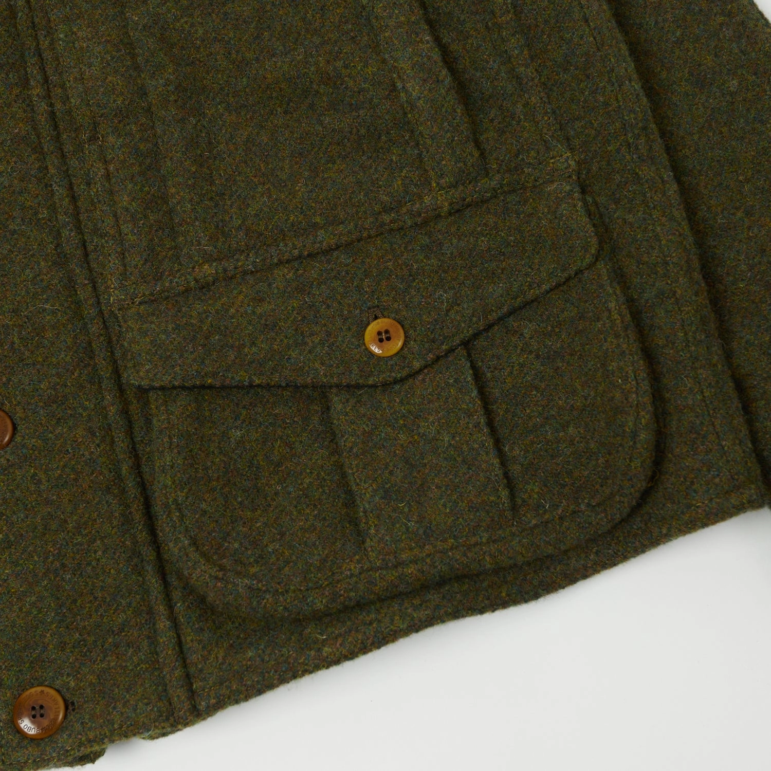 Freewheelers & Co Great Lakes 'Grizzly' Jacket - Grained Olive Versatile Layering