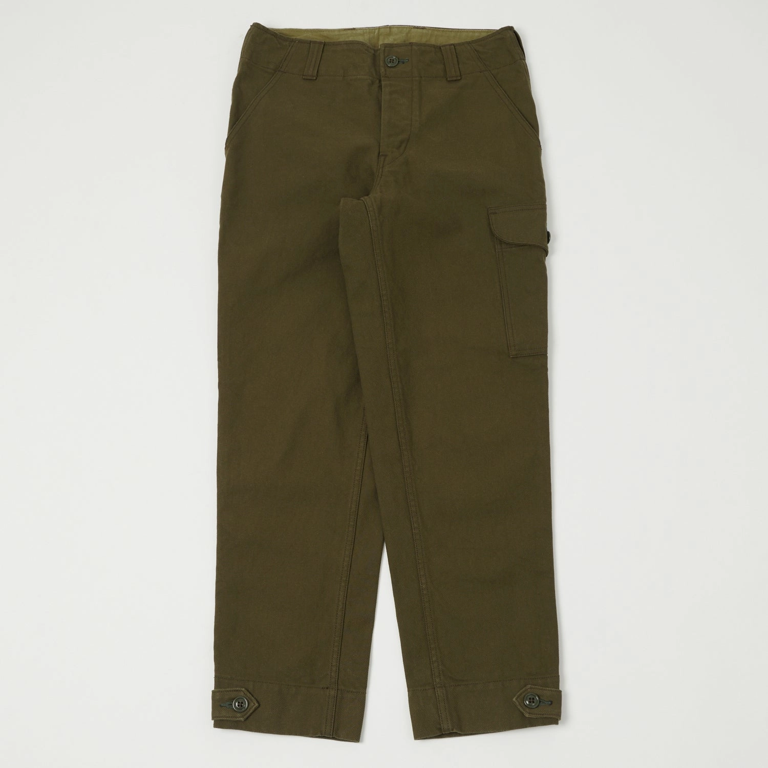 Comfort Stretch Comfy Wardrobe Freewheelers & Co Military 'Aviators' Trouser - Dark Olive