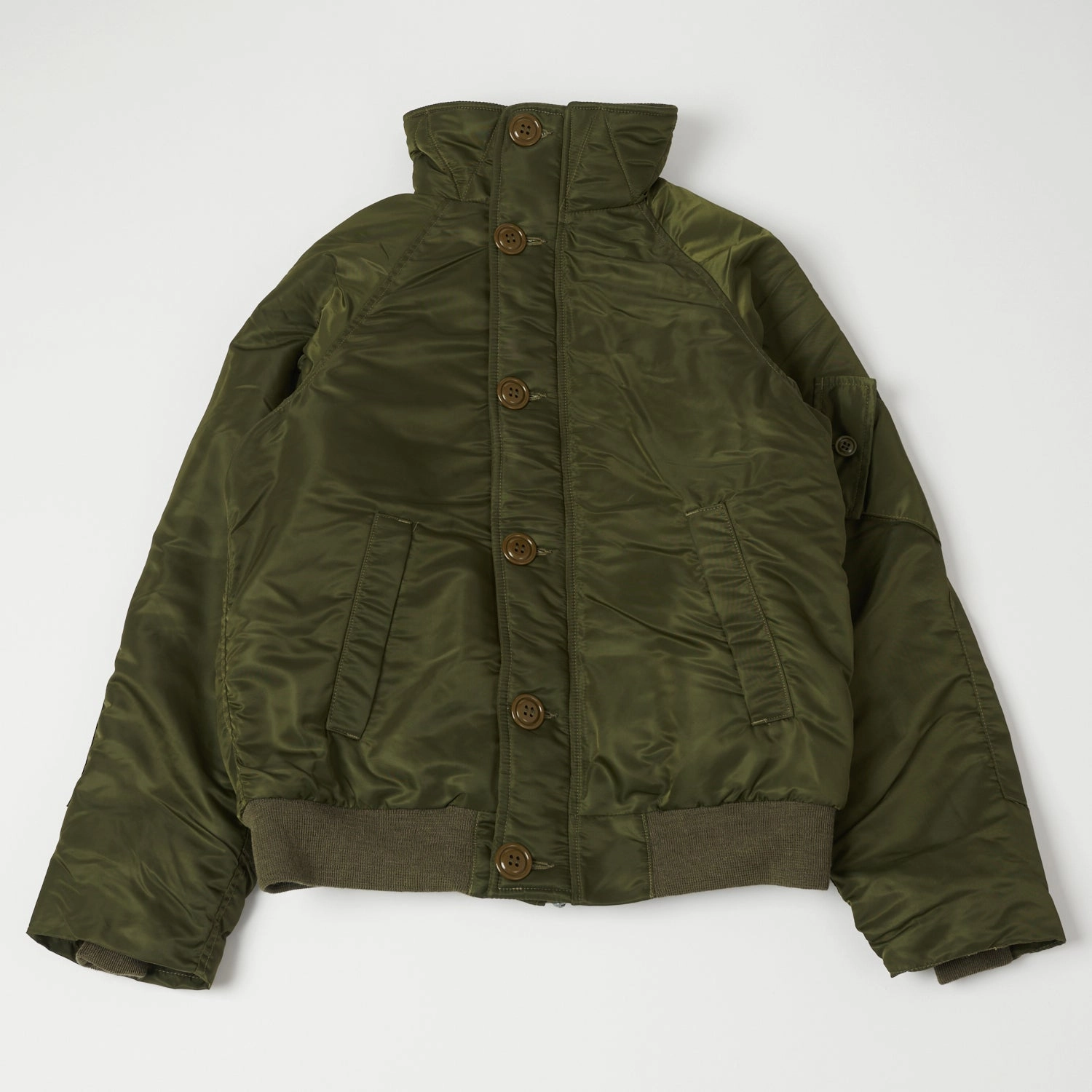 FleeceLined Abrasion resistant Freewheelers & Co Military ??Cold Weather Air Crew' Jacket - Olive Drab