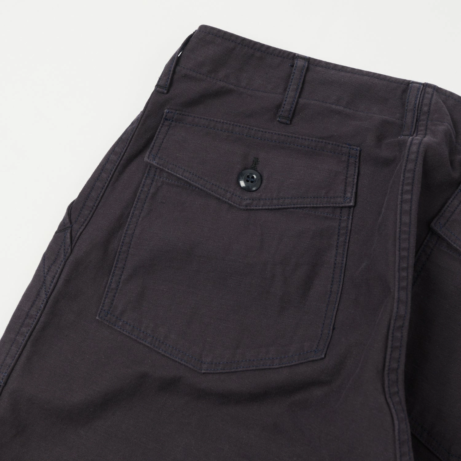 TaperedLeg Freewheelers & Co Military Utility Trouser - Eggplant Navy