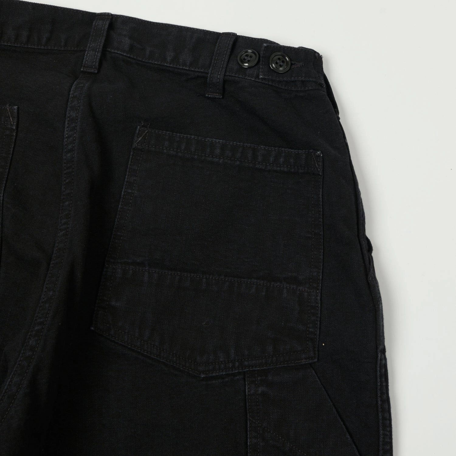 Body Friendly Freewheelers & Co Motor Psyclone 'Chopper Builder' Work Trousers - Rude Black