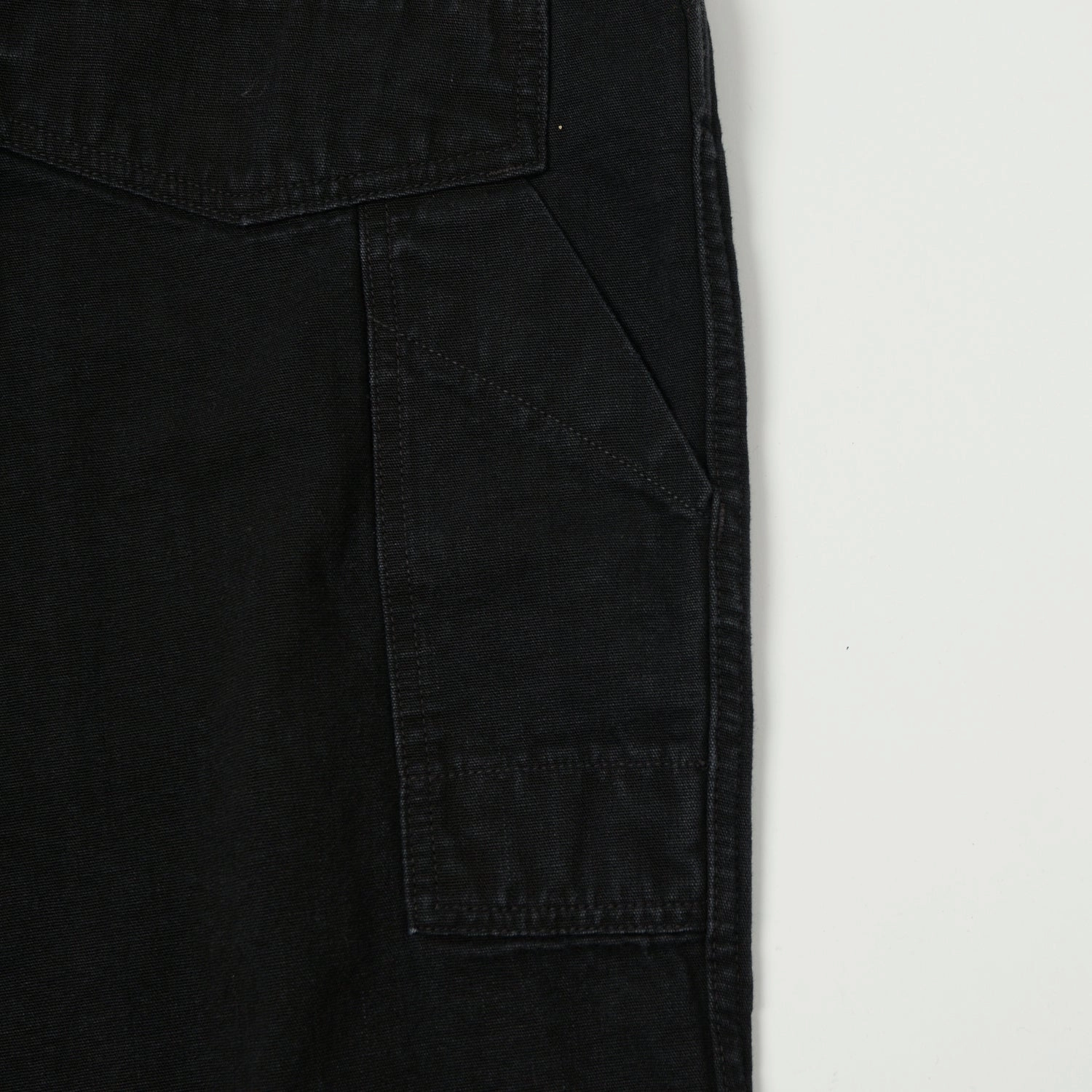 NonBindingWaistline Freewheelers & Co Motor Psyclone 'Chopper Builder' Work Trousers - Rude Black