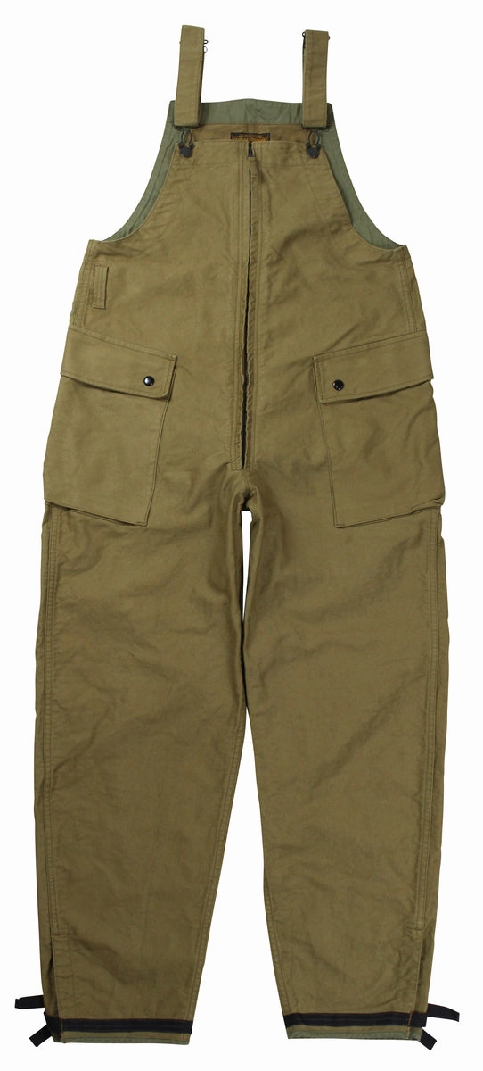 Luxe Look Freewheelers & Co U.S. Army Deck Bib Overall - Olive Drab