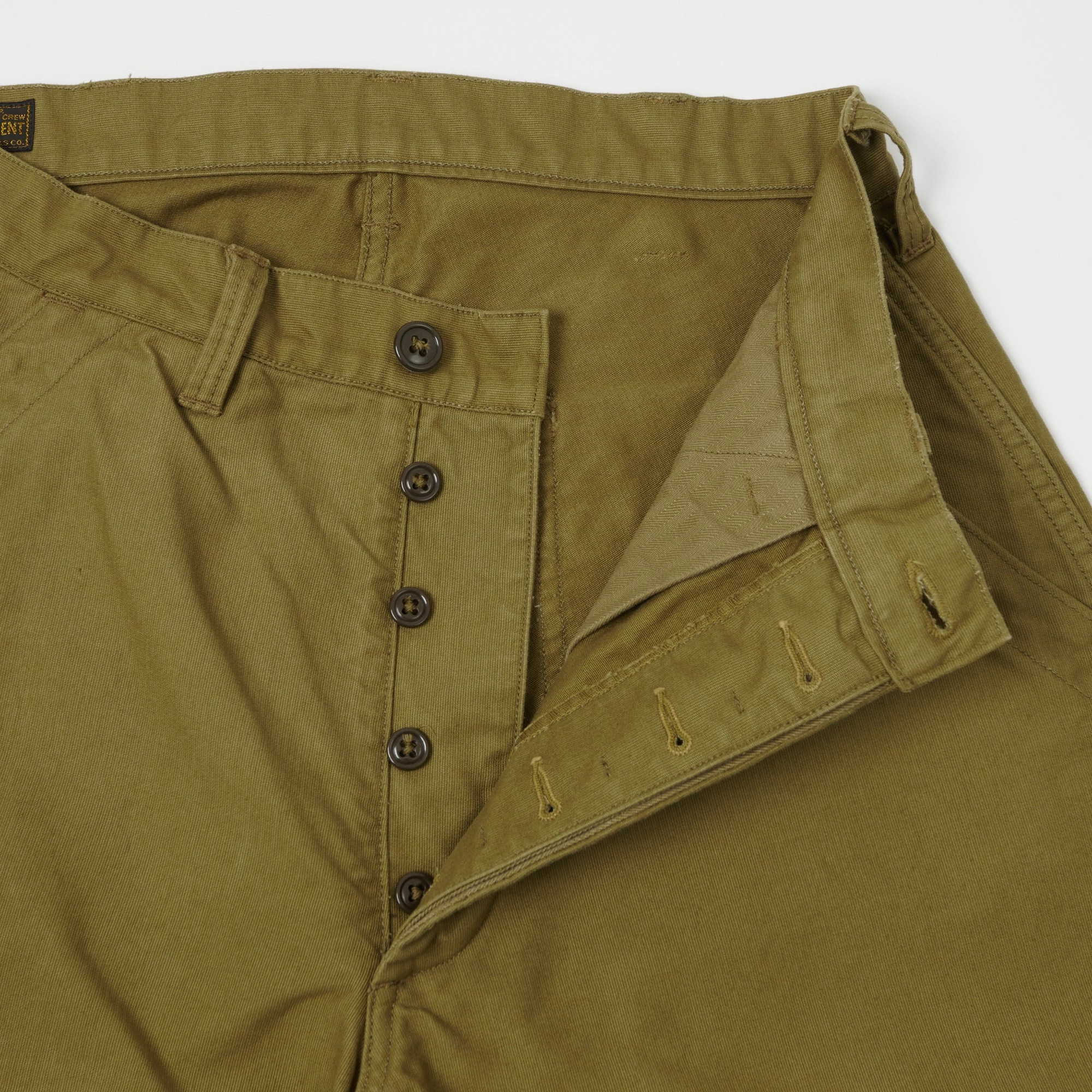 Tough Style Noise Reduciting Fabric Freewheelers & Co U.S. Navy Utility Trouser - Khaki Beige