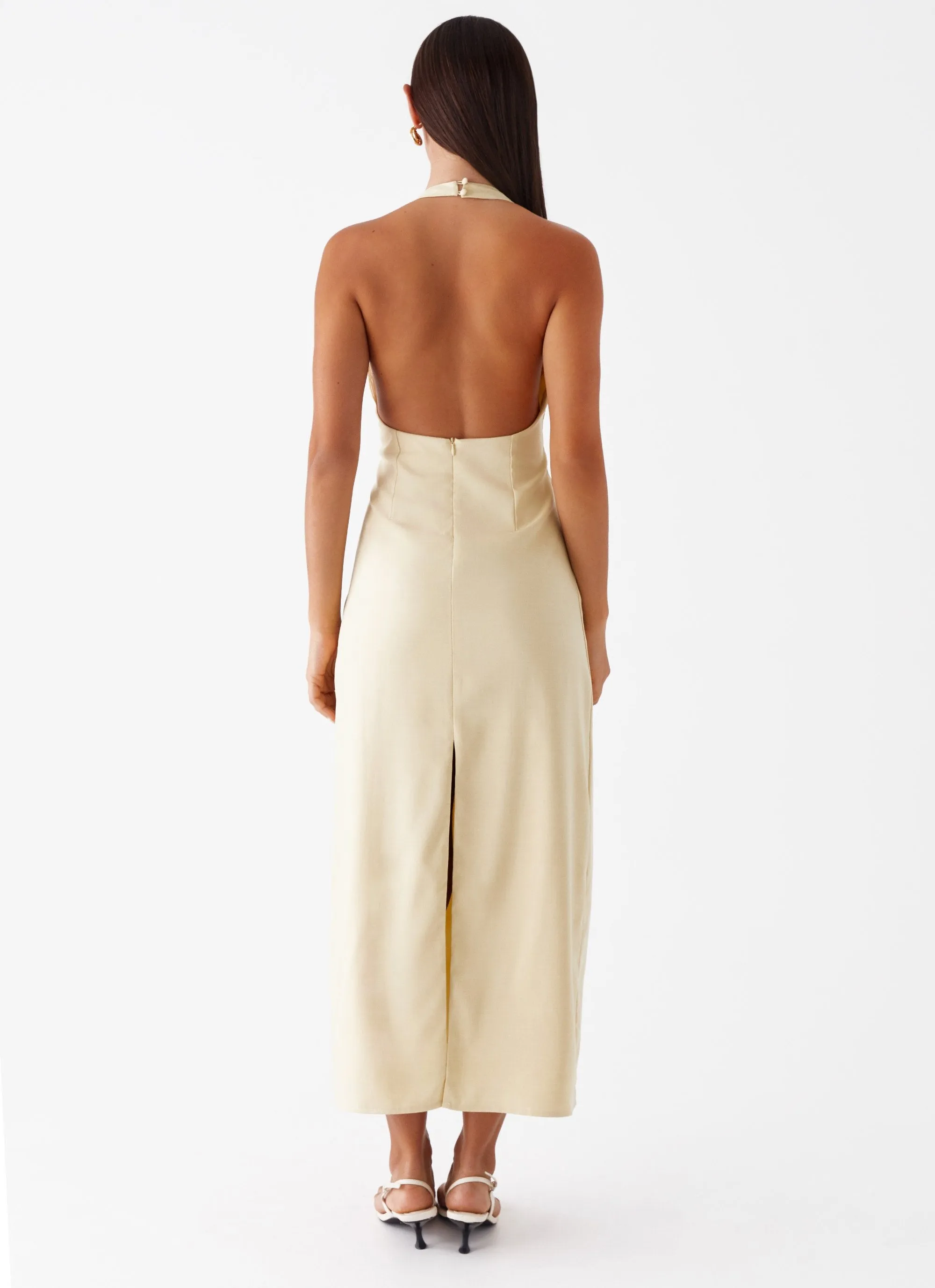 Anita Maxi Dress - Yellow Night Out Resort Wear