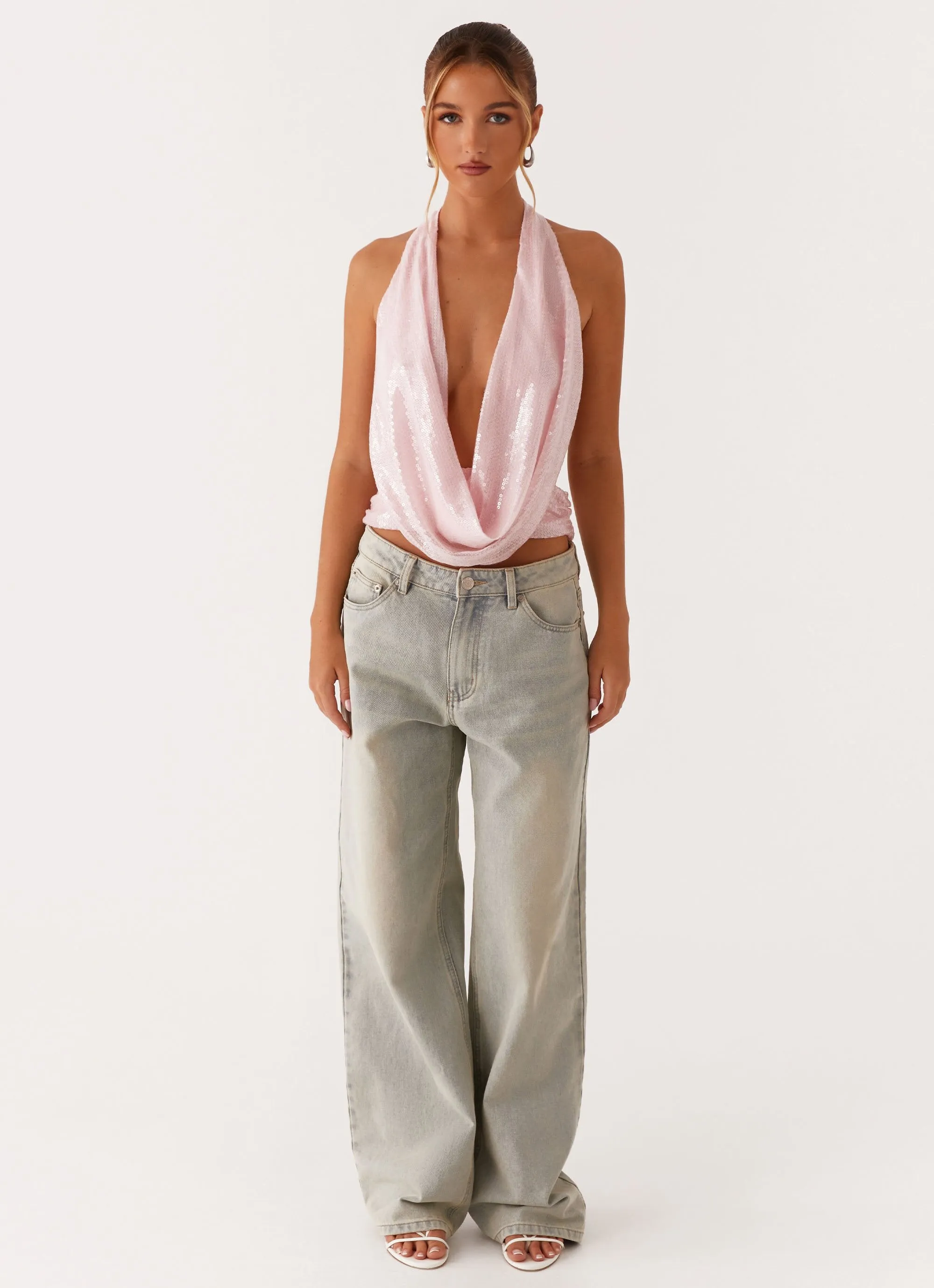 Sawyer Sequin Top - Pink Sequin UltravioletProtectionFabric AntiPilling