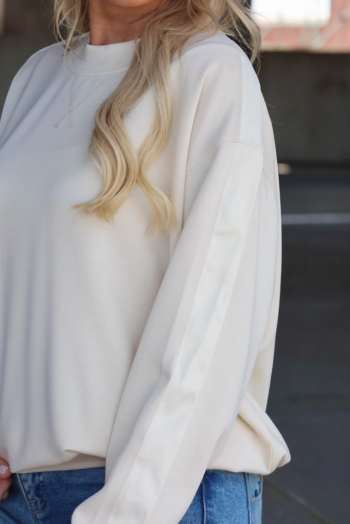 French Vanilla Sweatshirt Sporty Sweatshirt