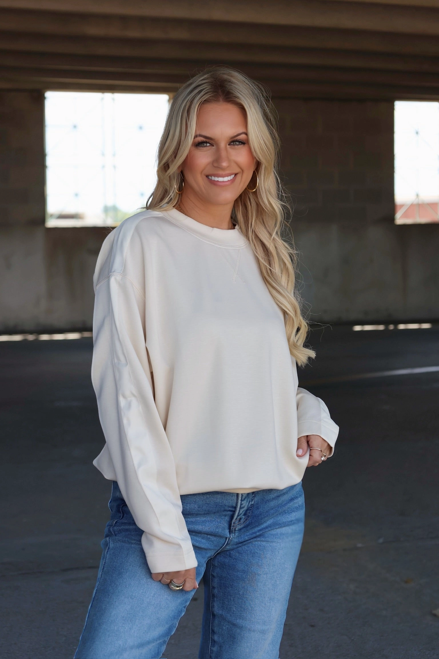 Thermal Regulating Fabric French Vanilla Sweatshirt