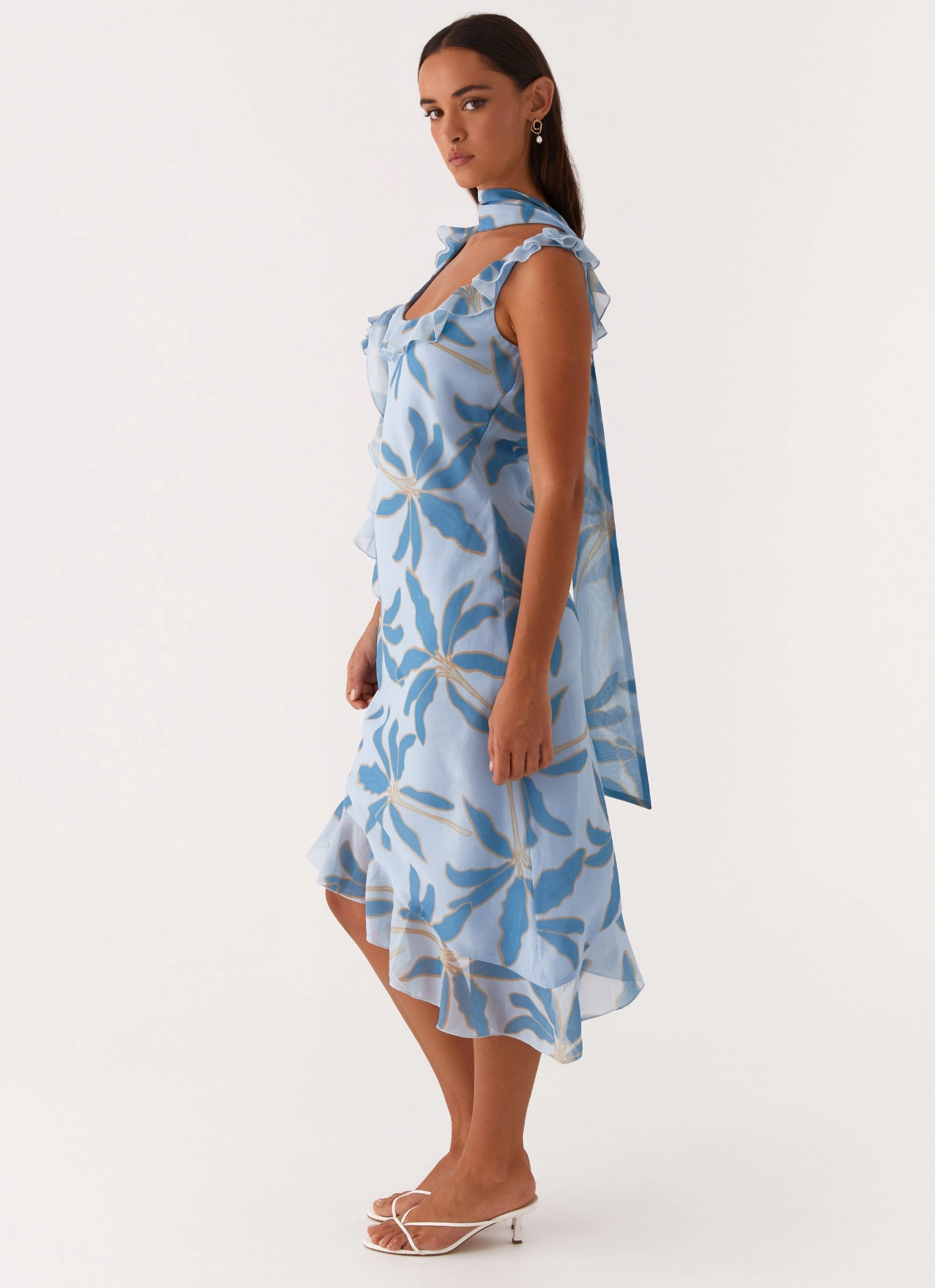Movement Feel Silky Form Fariday Midi Dress - Opulent Blue