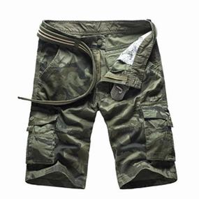 Retro Style Bright Colors West Louis? Camo Cargo Shorts