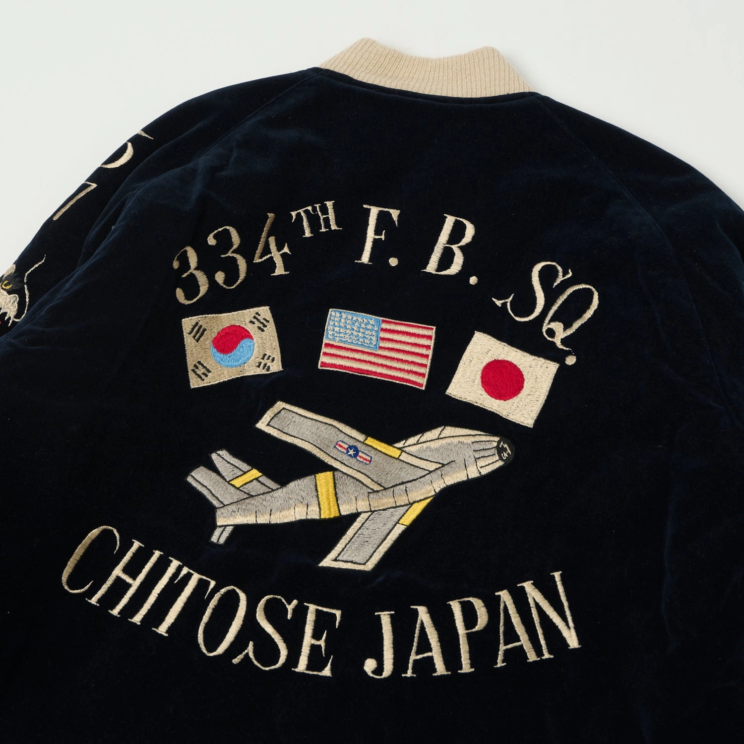 Buzz Rickson's x Kosho & Co. Reversible Velvet 'Sukajan' Souvenir Jacket - Navy Chill Proof Style